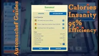Automachef Tips & Tricks - Calories Insanity 95% Efficiency