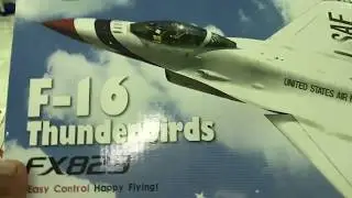 Đập hộp đồ chơi m&aacute;y bay điều khiển F16 thunder |F16 toy