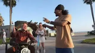 Streamer Yung Mooch randomly ran into Jonah Hill and Seth Rogen while they were filming a show 