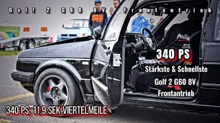 Golf G60, Schnellster Golf 2 G60 8v Frontantrieb. Viertelmeile, MK2