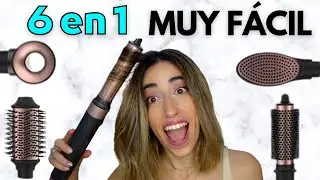 Pruebo el MEJOR MOLDEADOR para el PELO ⚡ Seca, alisa, moldea y riza con el 6 en 1 bamba de Cecotec.