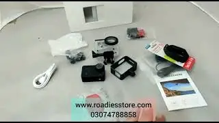 Roadies R3 Pro Action Sports Cam Dual Screen with Touch Screen 4k Video & Photos Camera