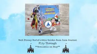 Little Golden Book Junk Journal-Mickey's WDW Adventure (50th Anniversary) **ETSY** (SOLD)