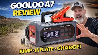 GOOLOO A7 Review | 6000A Jump Starter + Air Compressor in ONE Compact Unit!