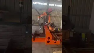 Robotic welding for header pipe and radiator panels assembly