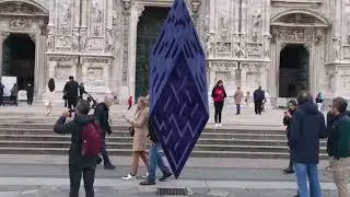 Milan AR Public Space Intervention - Crystallized Shard @ Duomo di Milano