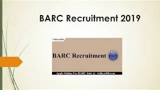 BARC Recruitment 2019 Apply Online For 47 Vacancies In Mumbai