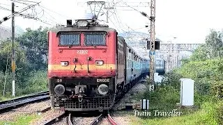 Train changing Tracks like a Snake | Marikuppam Passenger | Indian Railways