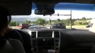Car comes out of nowhere