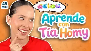 Aprende con Tía Homy – Vocales para bebés | Spanish for toddlers and babies | First Words