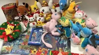Pokemon Center Japan 2015 Christmas Goods Mew Dragonair Plush Kuttari Plushies & MORE