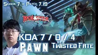 KT Pawn TWISTED FATE vs AZIR Mid - Patch 7.19 KR Ranked