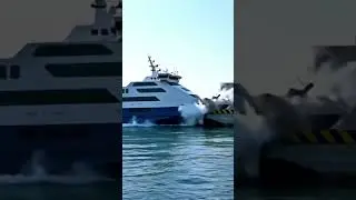 🚤 High-Speed Ferry Crashes into Port Wall at Full Throttle!