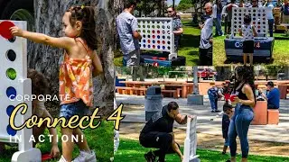 Giant Connect 4 Game 🔴🔴🔴🔵 A Company Picnic & Corporate Event Activity That STACKS Up
