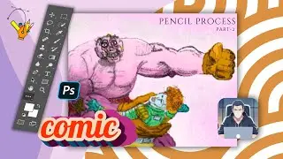 Comic Art Pencil Process. how to make comic art in photoshop tutorial (Part 2)