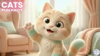 20 Fun Facts About Cats | Cute Cat Learning Video for Kids