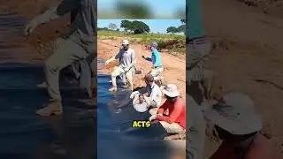 Они создали большое озеро питьевой воды посреди пустыни.