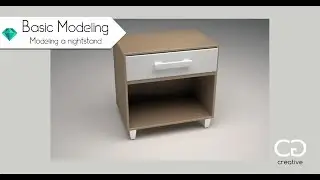 All The Basic Modeling Techniques You Need ! - Modeling a Nightstand