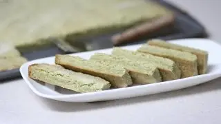 Matcha Shortbread Cookies