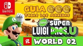 GUIA New Super Luigi U 100% - Ubicación todas las monedas Dunas Pasteleras - Layer-Cake Desert