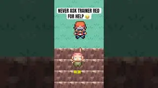 Never ask trainer Red for help 😂 #pokemon #shorts