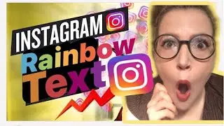 How to instagram rainbow text | Instagram stories tricks