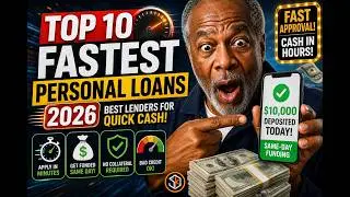 Top 10 Fastest Personal Loans 2024: Best Lenders for Quick Cash,  Same-Day Funding 🔶 CREDIT S2&bull;E73