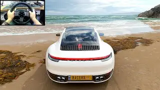 Porsche 911 carrera S - Forza Horizon 4 | Logitech g27/g29 4K Gameplay