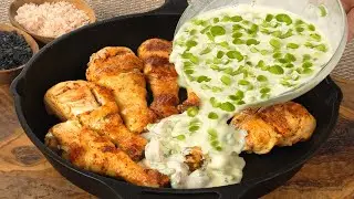 Ich habe Hähnchenkeulen noch nie so lecker gegessen! Habe diesen Trick in einem Restaurant gelernt!