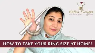 How to take your Ring size at Home | NAFISA DESIGNS