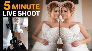 5 minute LIVE portrait shoot | One room, one camera, one lens