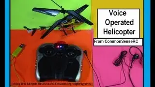 Voice Operated Helicopter From Common Sense RC Tested by NightFlyyer.