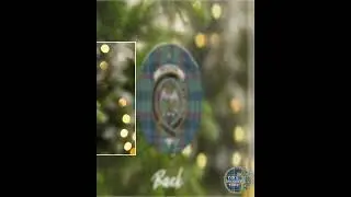 Ralston Clan Scottish Tartan Crest Ceramic Ornament