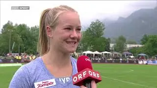 Hypo Meeting G&ouml;tzis 2019 - Siebenkampf - Weitsprung - Interview Sarah Lagger