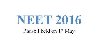 NEET 2016 phase 1 PHYSICS