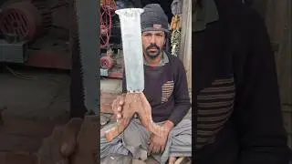 how to make wood cutting blade #forging #SawBlade#blacksmith