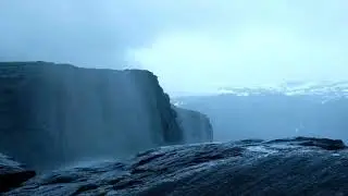 Waterfall flowing Upwards