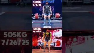 510kg vs 505kg Hafthor Bjornsson Deadlift Records