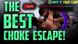 EA UFC 4: THE BEST CHOKE ESCAPE STRATEGY! (PART 2 CHOKE ESCAPES - FIGHT CAMP)