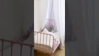 IKEA MINNEN Pink Bed