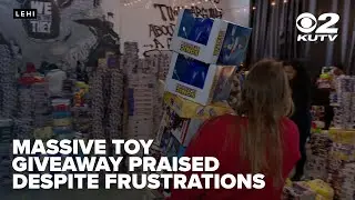 Families praise effort while noting challenges at massive Lehi toy giveaway
