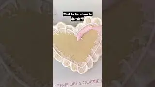 Learn How To Decorate Valentine's Cookies for Beginners! #shorts #cookiedecorating #valentinesday