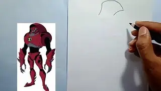 How to draw water hazard / ben10 alian easy drawing