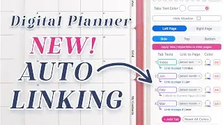 New! Automatically Link Digital Planner (Hyperlinking)