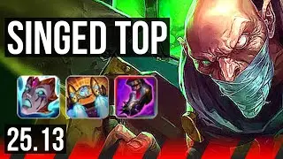 SINGED vs MALPHITE (TOP) | 47k DMG, 15/6/16, Dominating | EUW Diamond | 25.13
