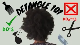 How to Detangle 4C Natural Hair Easily|Finger Detangling.