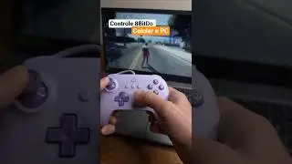 Jogue GTA 5 com controle no seu PC ou celular! #Shorts #8bitdo #dicas