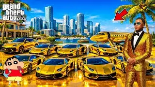 Franklin & Shinchan OPEN BILLIONAIRE CAR Showroom In GTA5 royalgamerzm-1