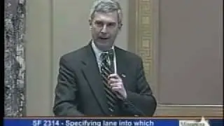 Senator David Hann points out frivolity in the Legislature