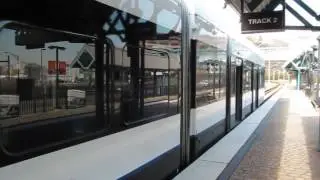 Hudson-Bergen Light Rail train at Port Imperial